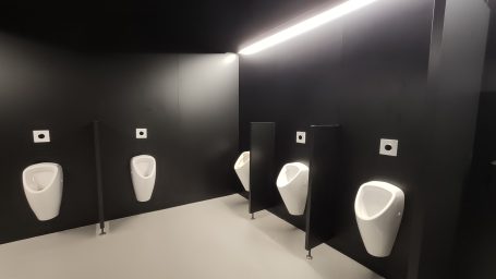 Schamwand klein mit Stützfuß