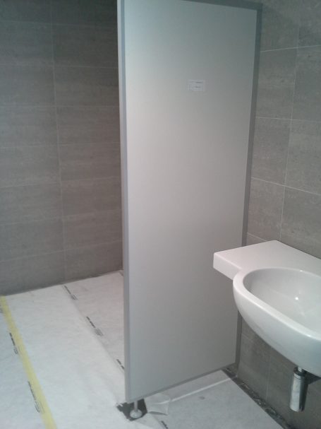 Schamwand mit Fußluft